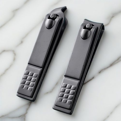 Bấm Móng Tay, Đồ Bấm Móng Bằng Thép Sơn Tĩnh Điện Đen - Không Gỉ