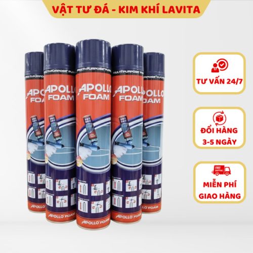 Keo foam Apollo, keo bọt nở apollo 750ml chính hãng